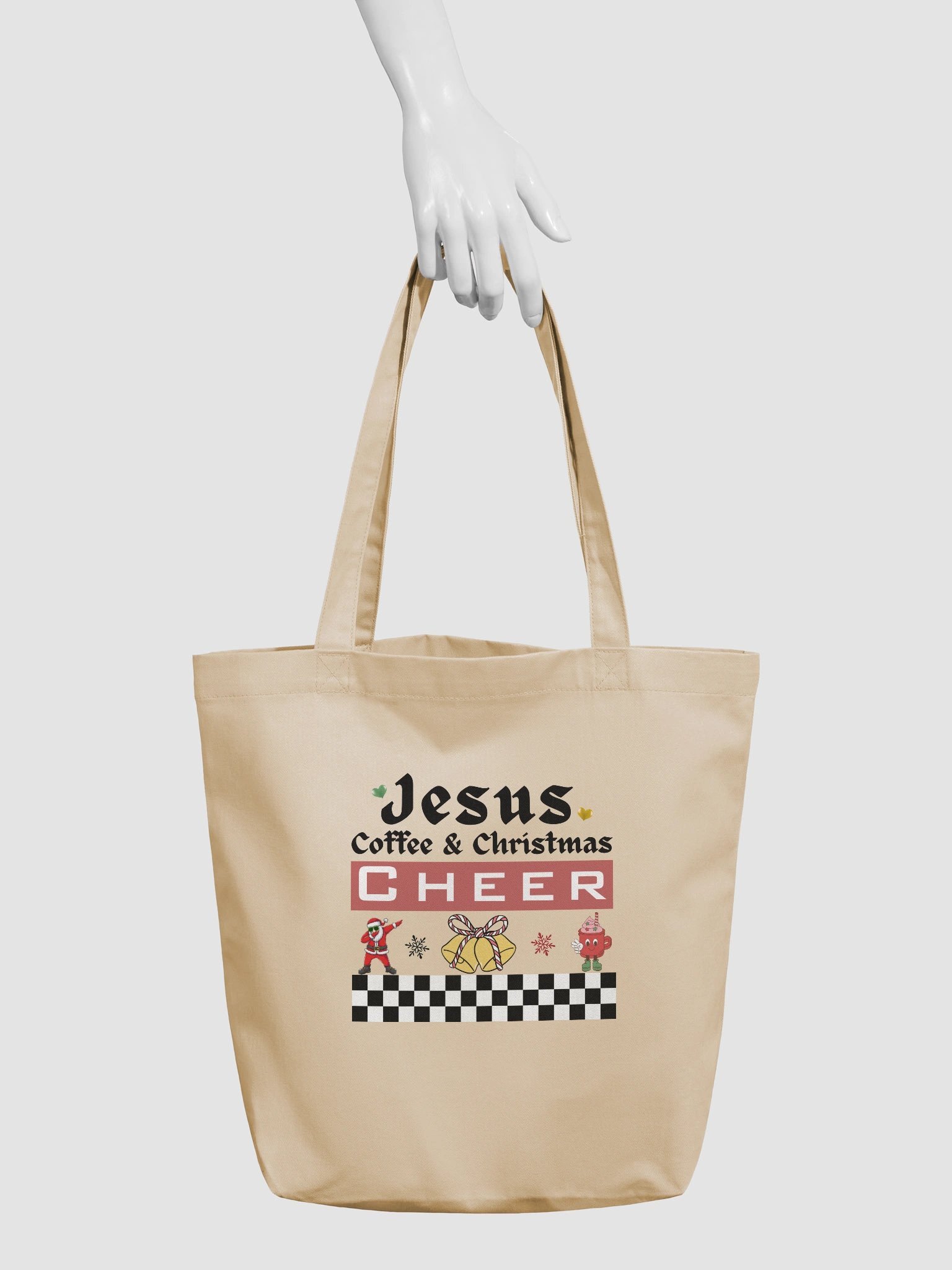 Jesus, Coffee & Christmas Cheer Mug and Tote Set | Christian Coffee Lover Gift | Faith Holiday Gift for Believers & Moms product image (4)
