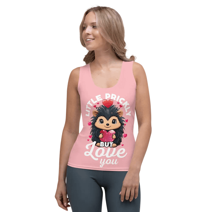 A little prickly but I love you - Cute hedgehog - Tank Top Pink product image (1)