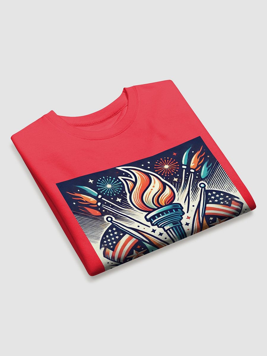 Flaming Patriot Torch Premium Sweatshirt product image (3)