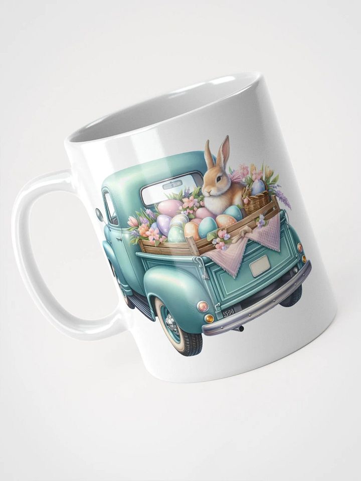 Mint Green Easter Truck - White Mug product image (1)