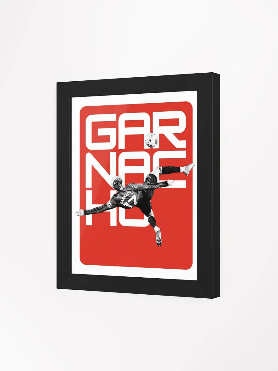 Alejandro Garnacho BW Manchester United Name Art Framed Print product image (4)