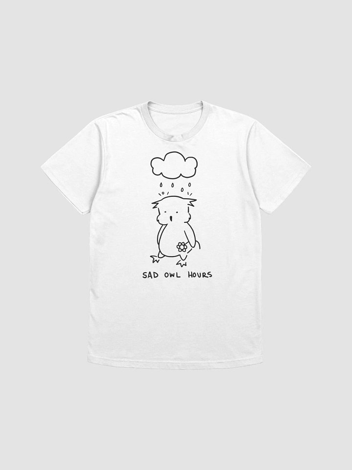 Sad Owl Hours Next Level Supersoft T-shirt (Light) product image (3)