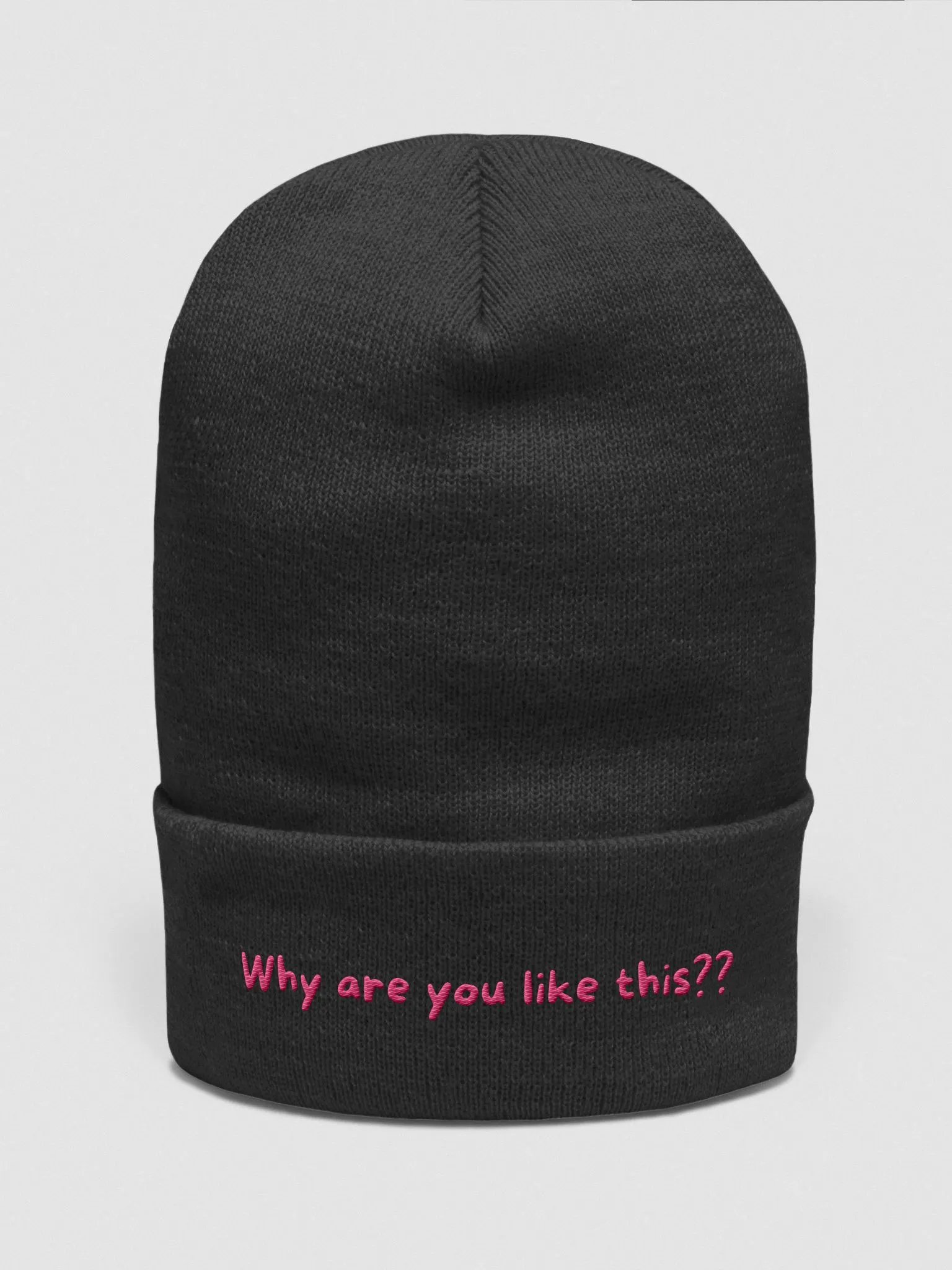 WHY ARE YOU LIKE THIS BEANIE product image (1)