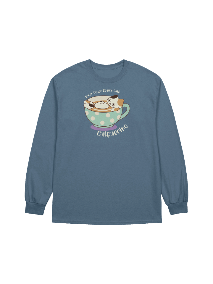 Catpuccino Cat - Unisex Adult Long Sleeve T-shirt product image (1)