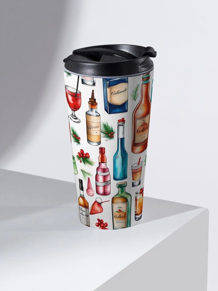 Festive Spirits Stainless Steel Travel Mug product image (1)