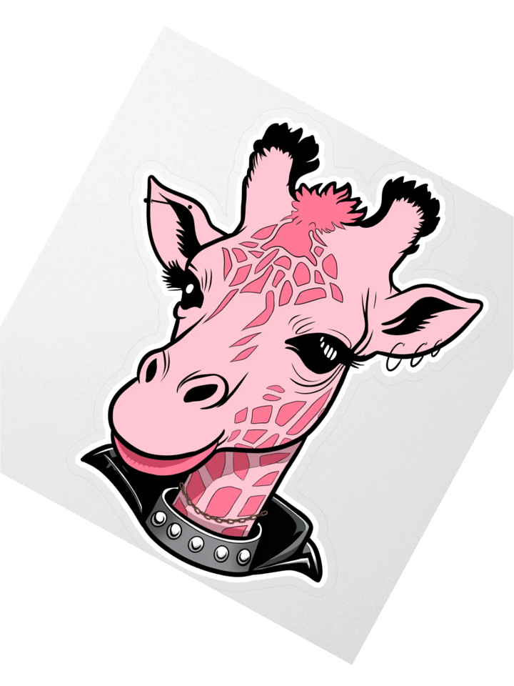 Gothic Safari Kiss-Cut Stickers - Giraffe product image (5)