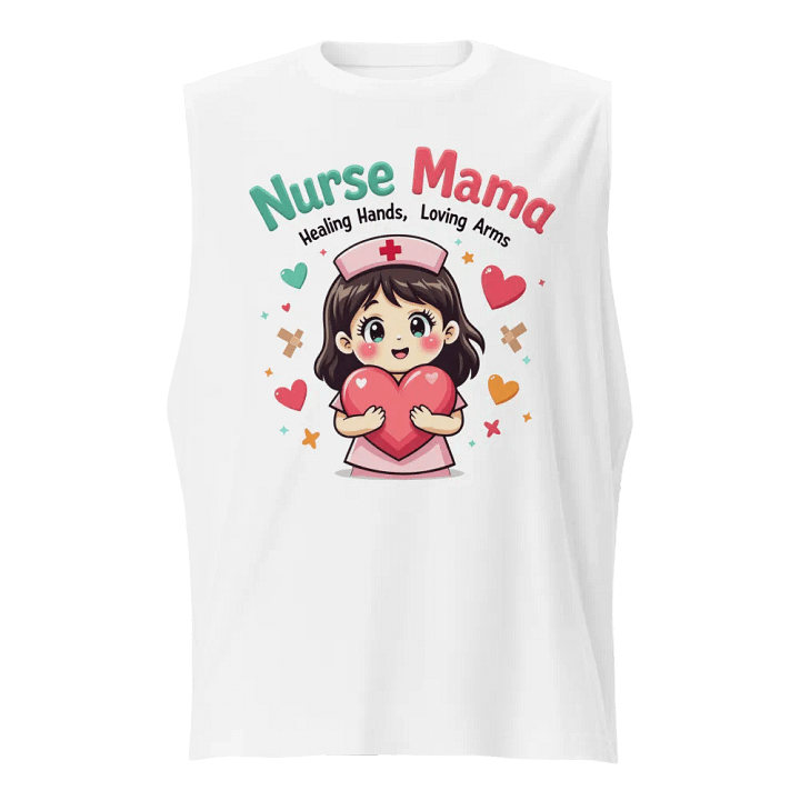 Nurse Mama Heart Muscle Tank product image (1)
