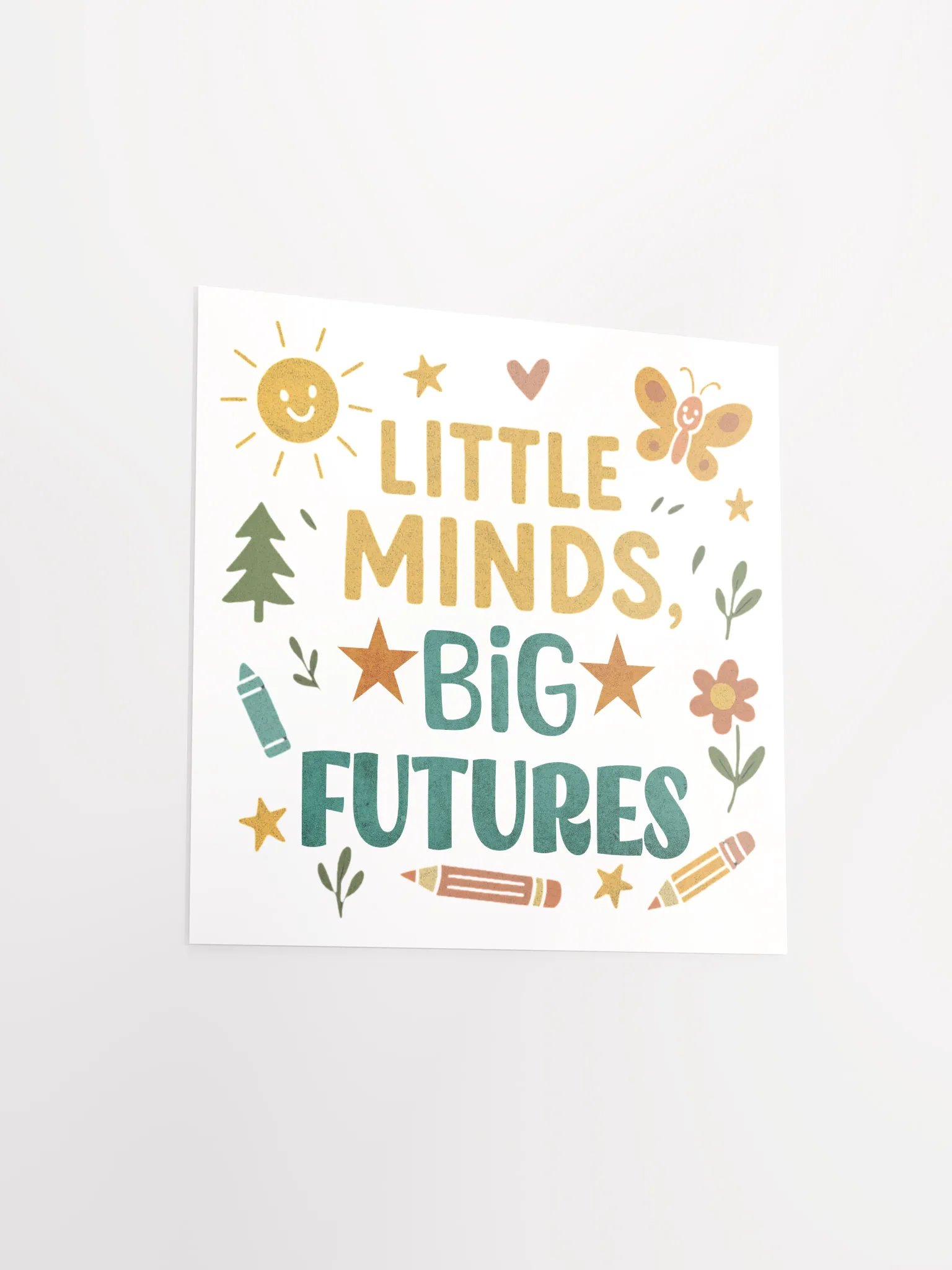 Little Minds Big Futures Poster – Retro Classroom Wall Art for Teachers product image (11)