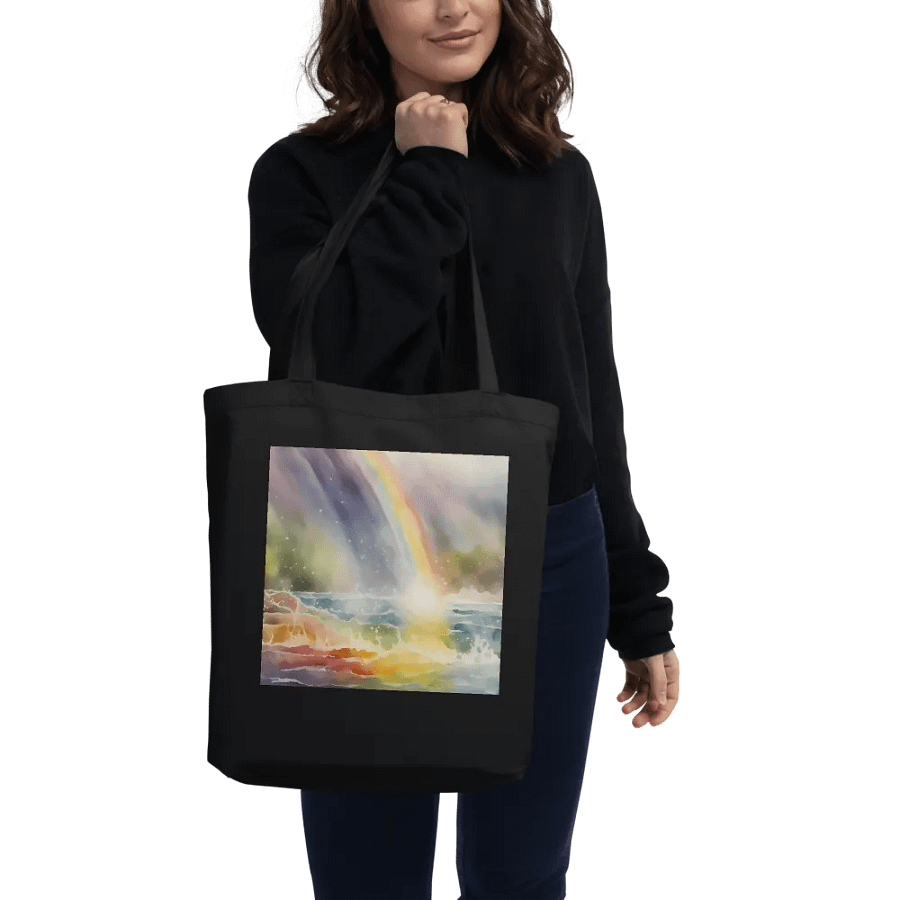 Rainbow Lake, Organic Cotton Twill Tote Bag product image (2)