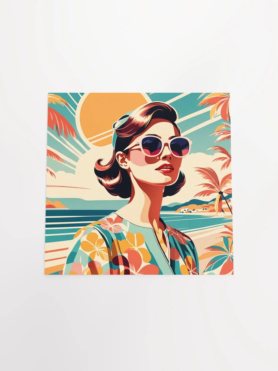 Woman and Palm Trees Poster product image (4)