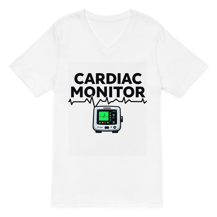 Heartbeat ECG V-Neck Tee product image (2)