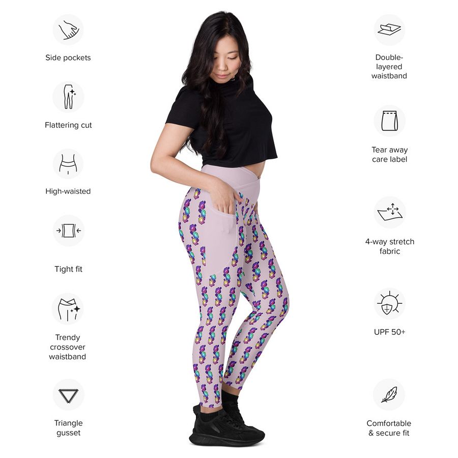 NEW! Rupees Crossover Leggings with Pockets product image (3)