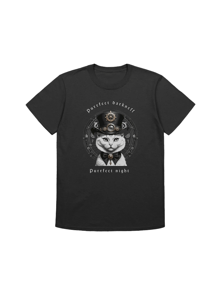 Steampunk Kitty Top Hat T-Shirt Goth Cat product image (1)