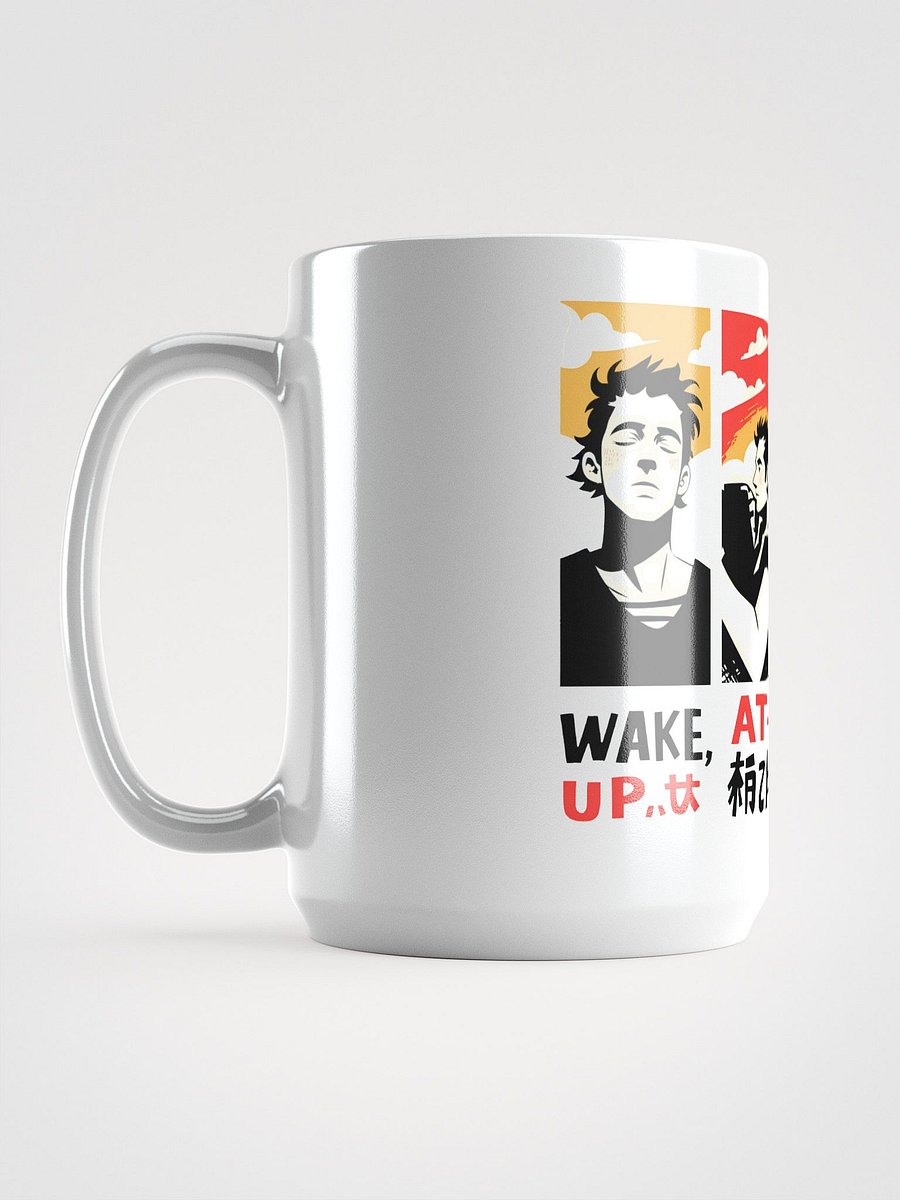 Global Wellness Mantra | Wake, Eat, Exercise, Sleep Art Glossy Mug product image (6)
