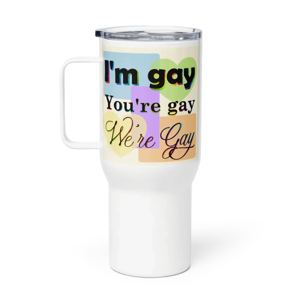 We're Gay Insulated Cup with Handle product image (3)
