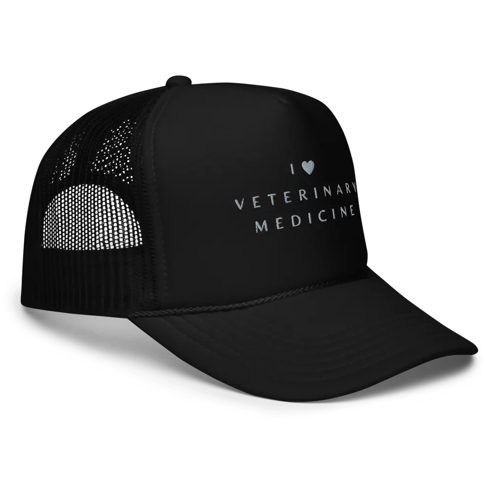 "I love Veterinary medicine" embroidery hat product image (3)