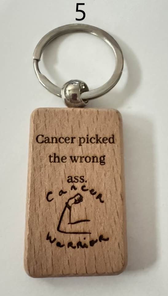 Wooden Engraved Illness Awareness Keychains | Chronic Pain, Cancer, & More  (3) product image (5)