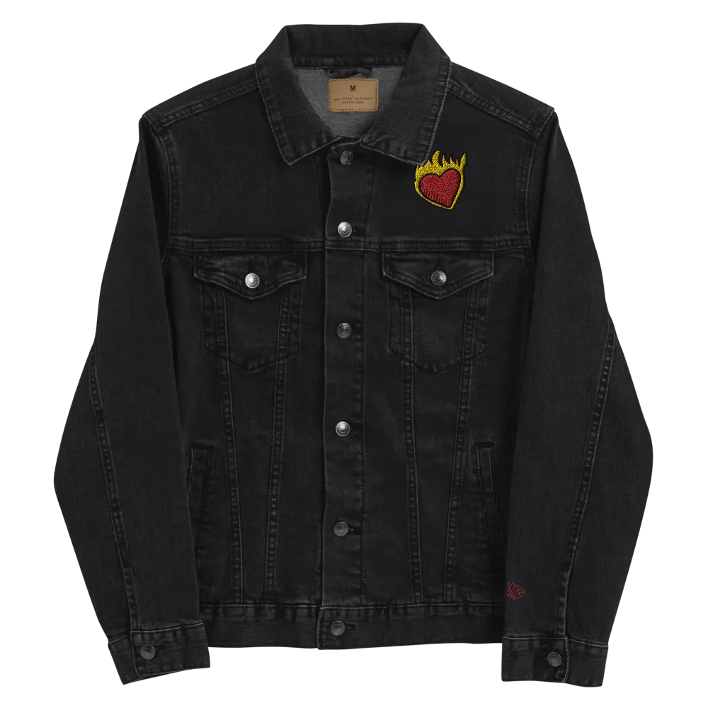 Inflamed Heart Denim Jacket product image (6)