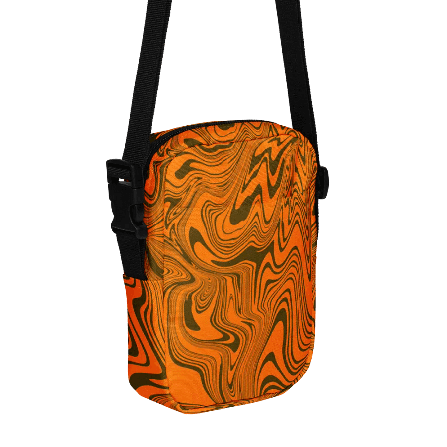 Utility Crossbody Bag - Abstract Orange Swirls product image (3)