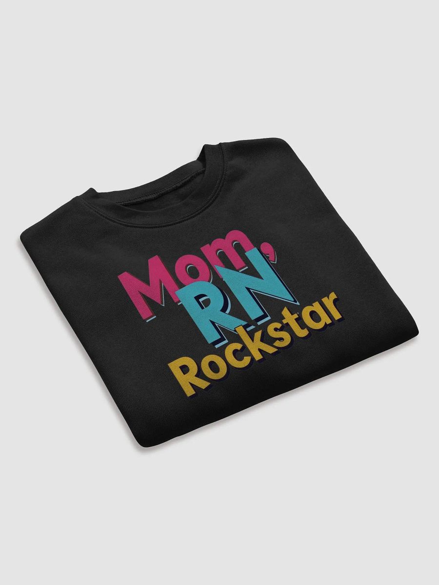 Mom, RN Rockstar Fleece Crop Sweatshirt product image (20)