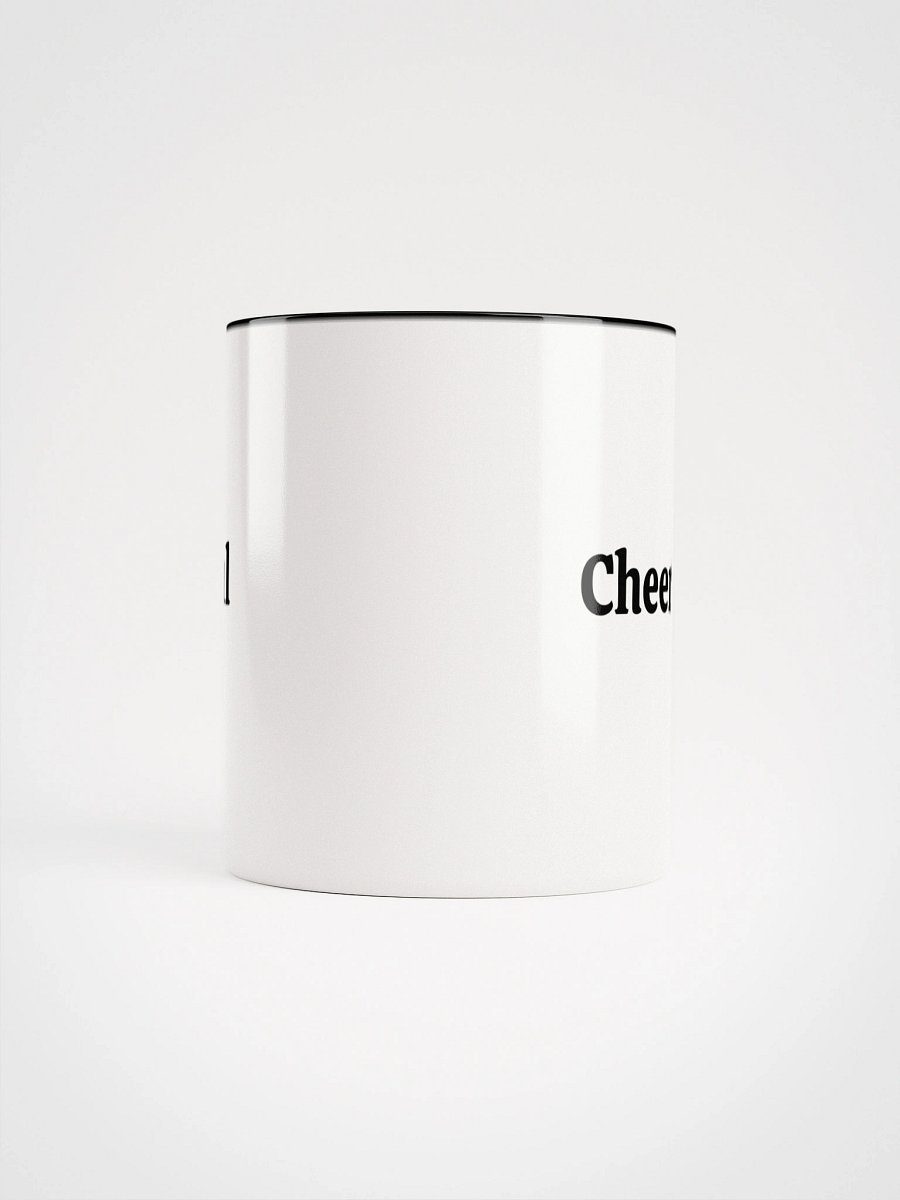 “Cheerful” Upbeat White Mug with Color product image (57)