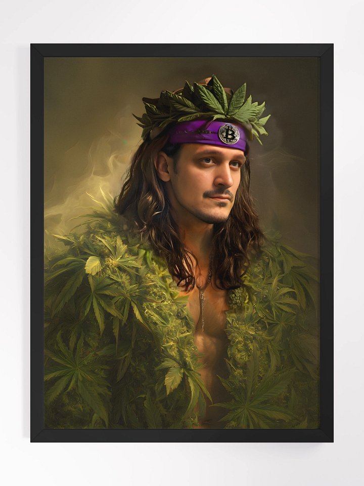 🌿👑 THE GREEN CRYPTO KING – POSTER product image (1)