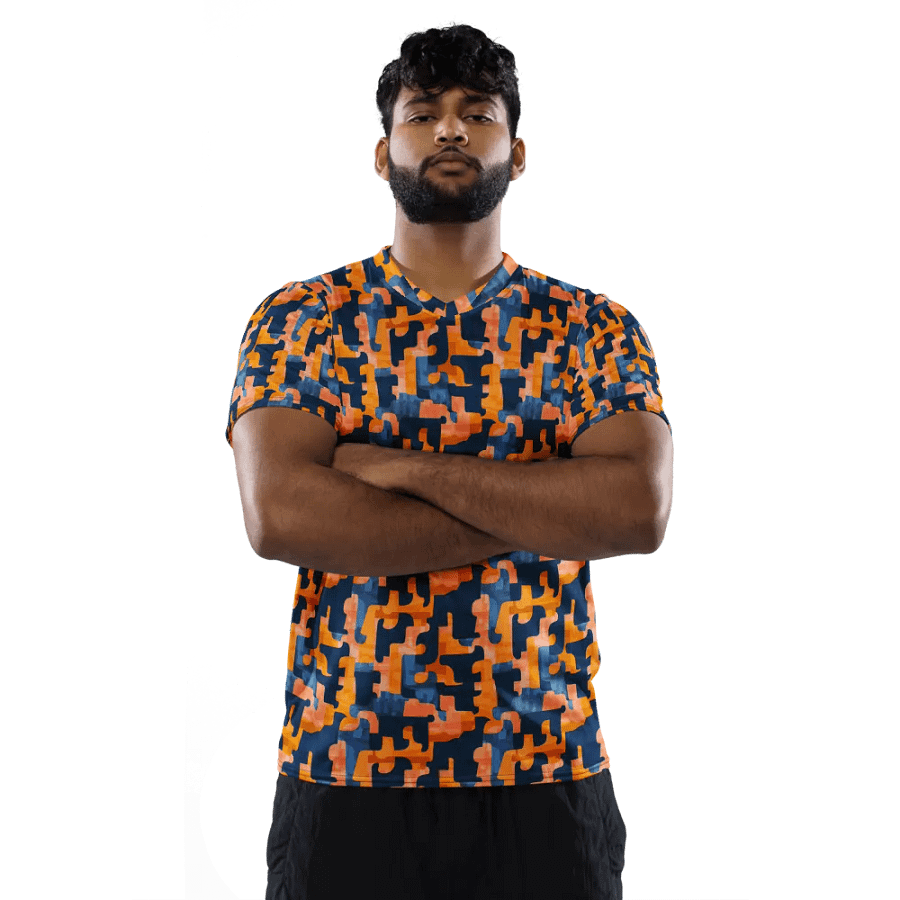 Flowing Shapes | Recycled Unisex Sports Jersey product image (4)