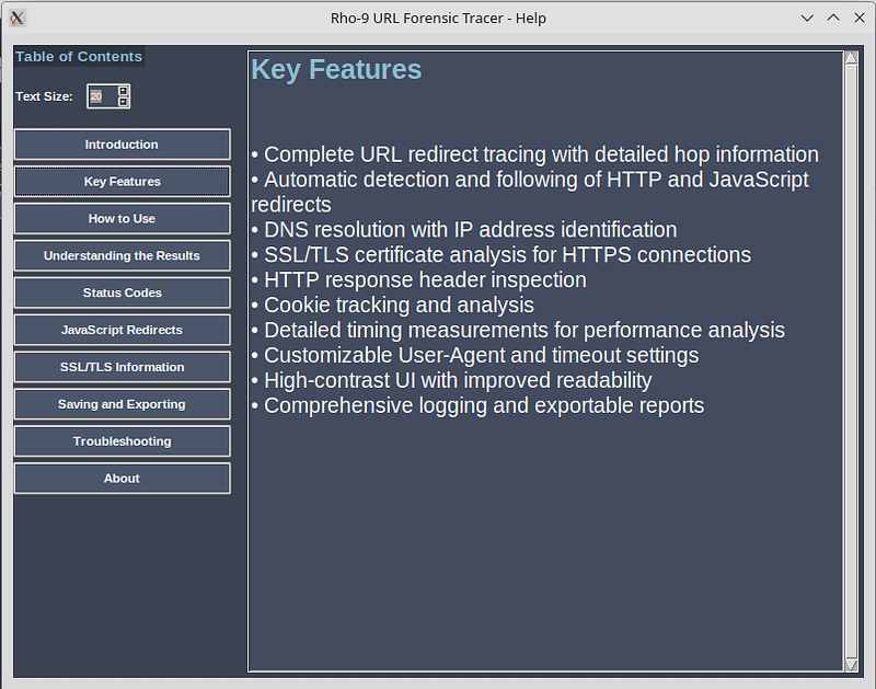Rho-9 URL Redirect tracer(Linux build only)