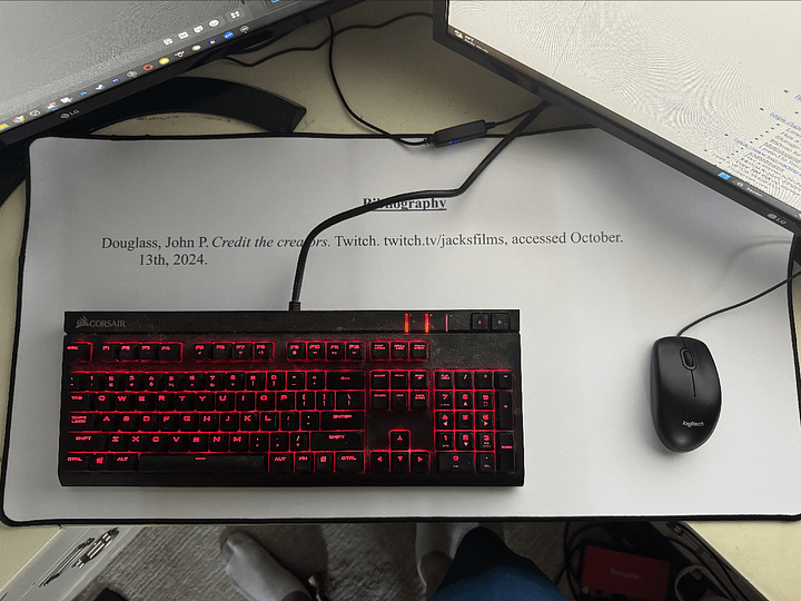 Credit the Creators Bibliography Desk Mat product image (2)