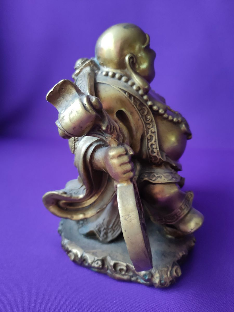 Buda da fortuna#Buda da Sorte# Buda do Dinheiro#Buda da saúde#Buda sorridente# Ru Yi# moeda grande chinesa# Wulou# Feng Shui product image (2)