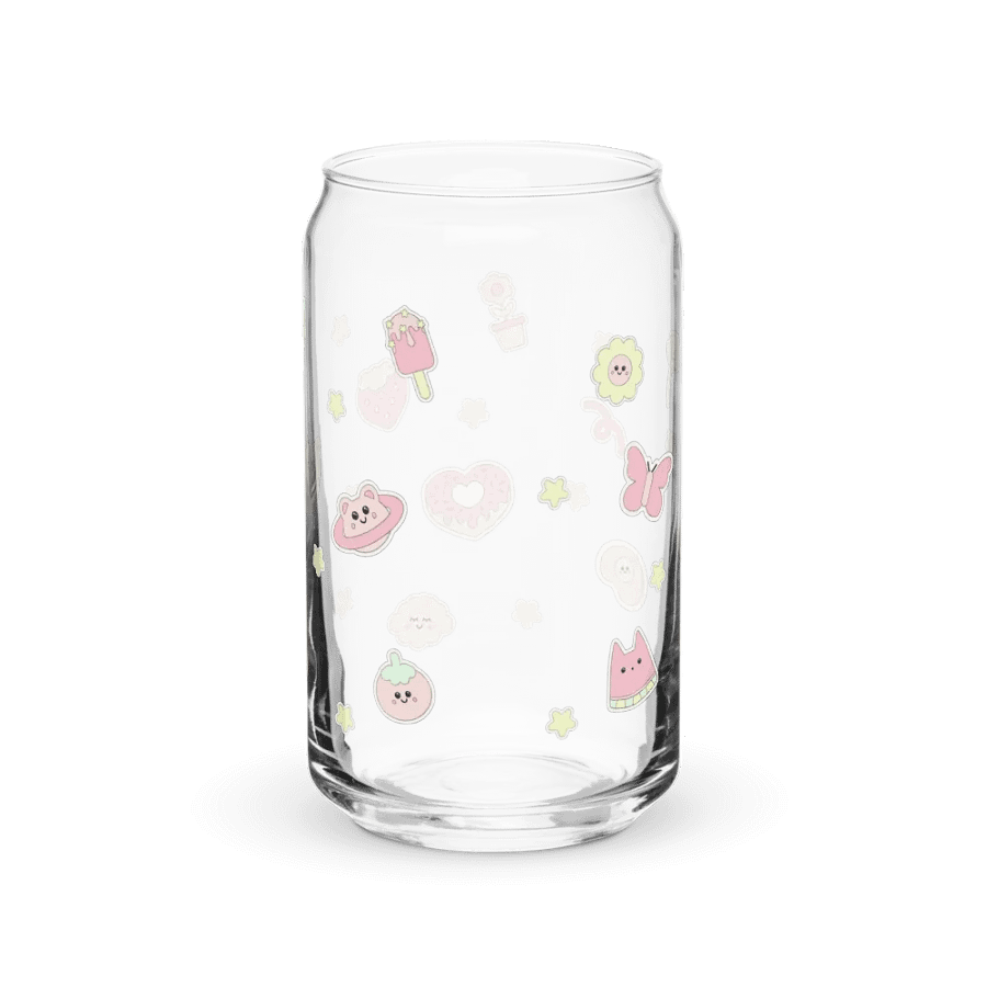 Kawaii Can-Shaped Glass - Pastel Doodles Edition product image (6)