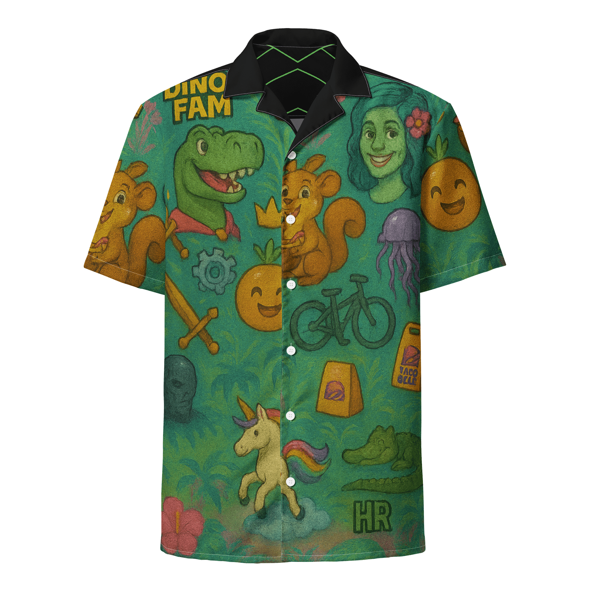 Dino Fam Hawaiian Shirt product image (1)