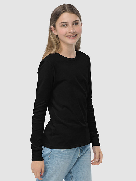 Photo showing Bella+Canvas Youth Long Sleeve T-Shirt