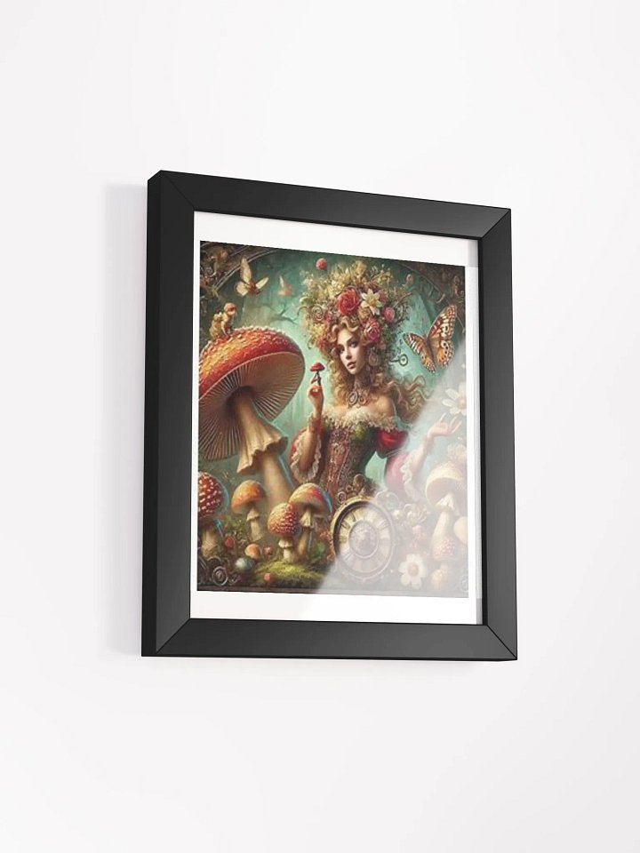Beautiful Mushroom Lady on Canvas framed wall art product image (47)