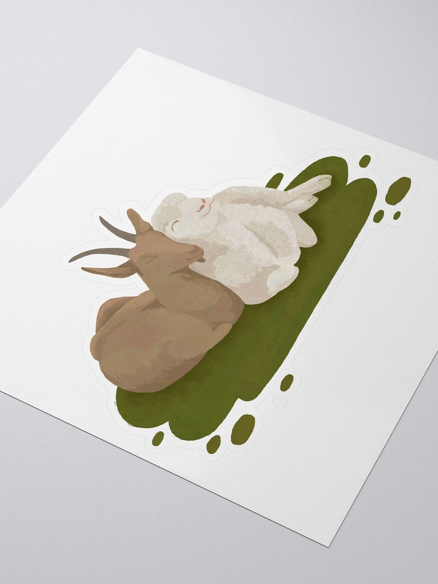 Cuddling Sheep and Goat Sticker product image (3)