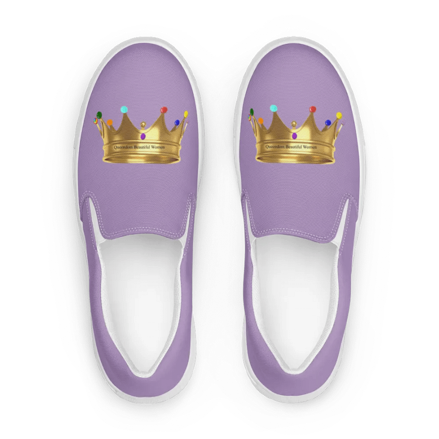 Queendom Beautiful Women Crown Canvas Shoes /Lavender (TM) product image (1)