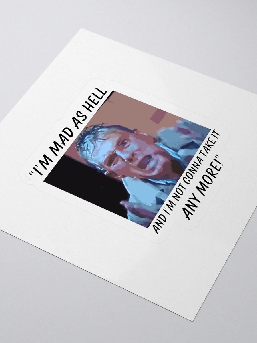 MAD AS HELL STICKER product image (3)