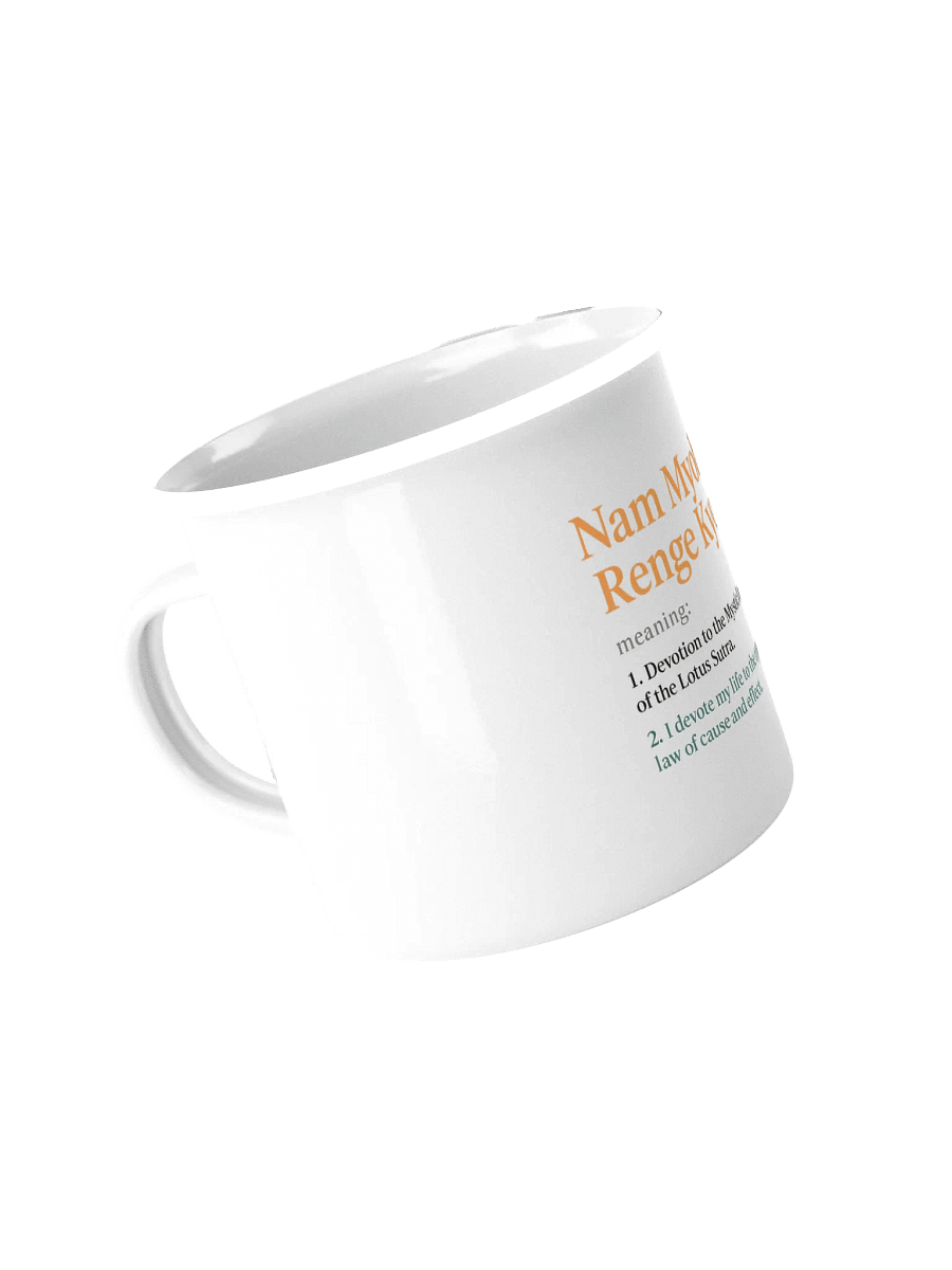 Nam Myoho Renge Kyo Enamel Mug product image (4)