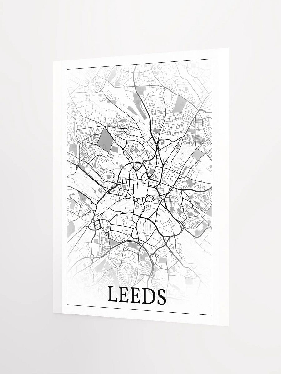 Leeds, England, city map print product image (6)