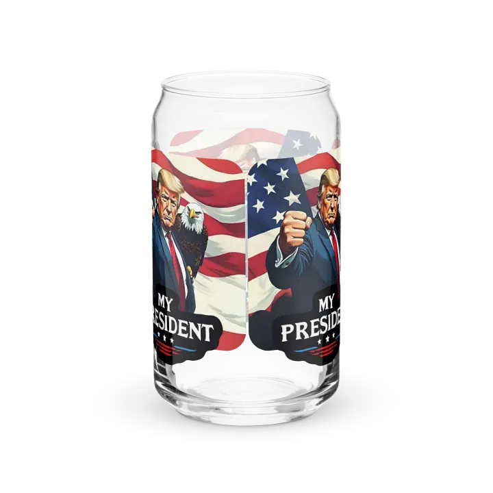 Can-Shaped Glass: Trump, My President, with Eagle product image (6)