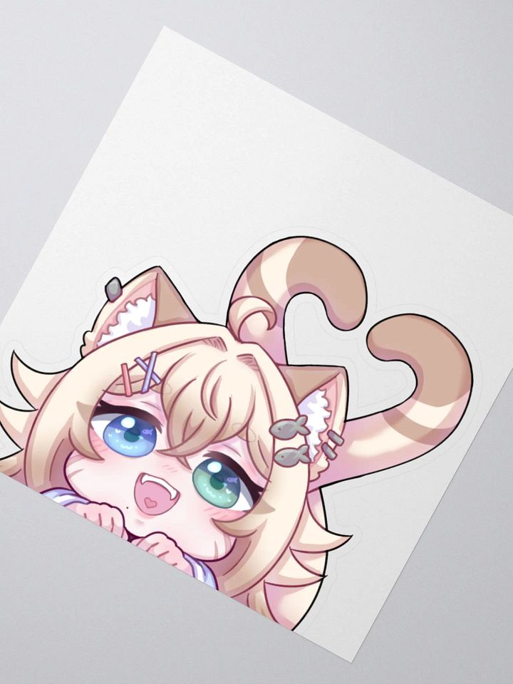 Kitten Peeker Sticker product image (2)