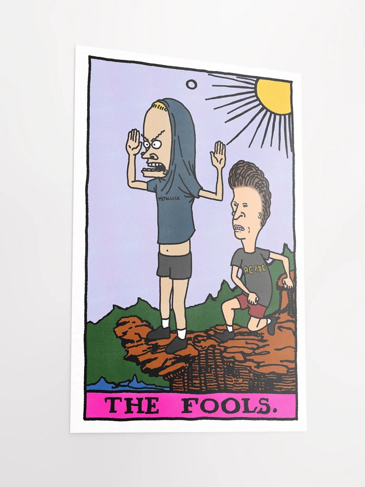Cornholio Beavis and Butthead Fool Tarot Card Print product image (2)