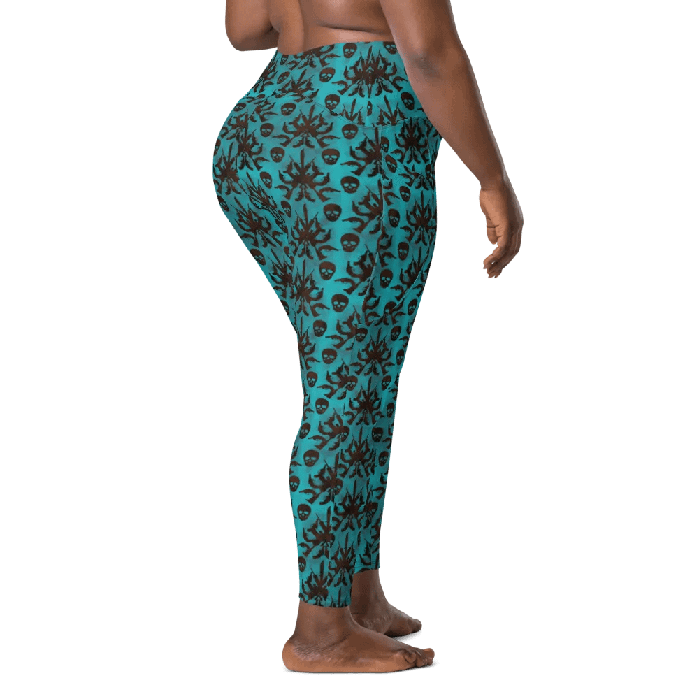 Gothic 2A High Waist Pocket Leggings - Teal product image (11)
