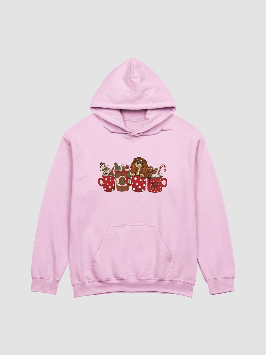 Cute Cavalier King Charles Spaniel(Tan) in a Christmas Cup Hooded Sweatshirt | Funny Christmas Pup in a Cup product image (9)