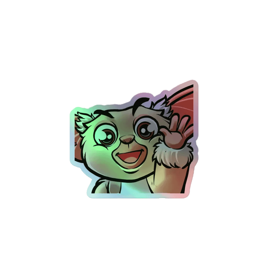 Cheerful Wave Holographic Sticker product image (1)