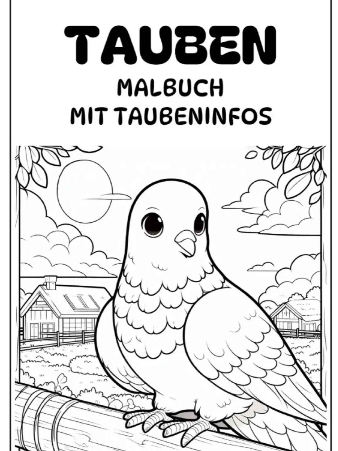 Taubenmalbuch mit Taubeninfos product image (1)