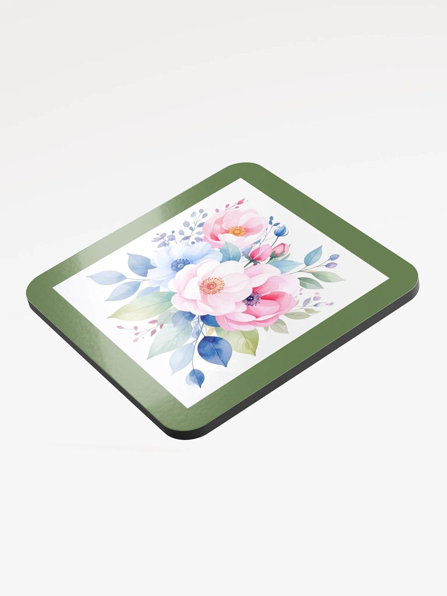 Columbia Road Market Cork Coaster (Green Floral) product image (3)