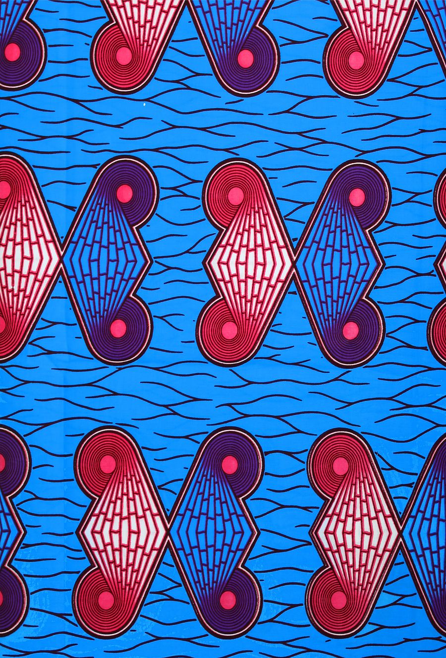 Tessuto Wax Print - Design Astratto e Geometrico - cod.598/B product image (1)