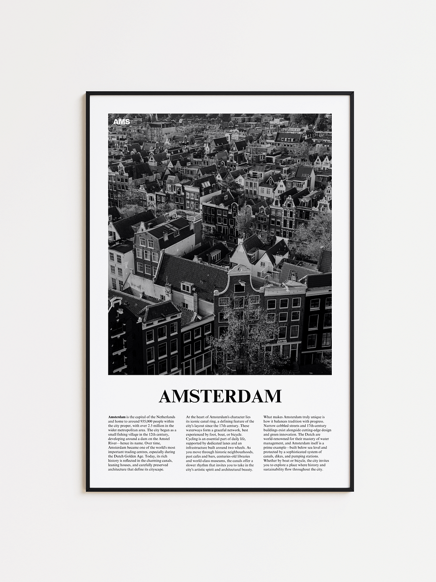 Amsterdam 02 Newspaper Poster | Framed product image (1)