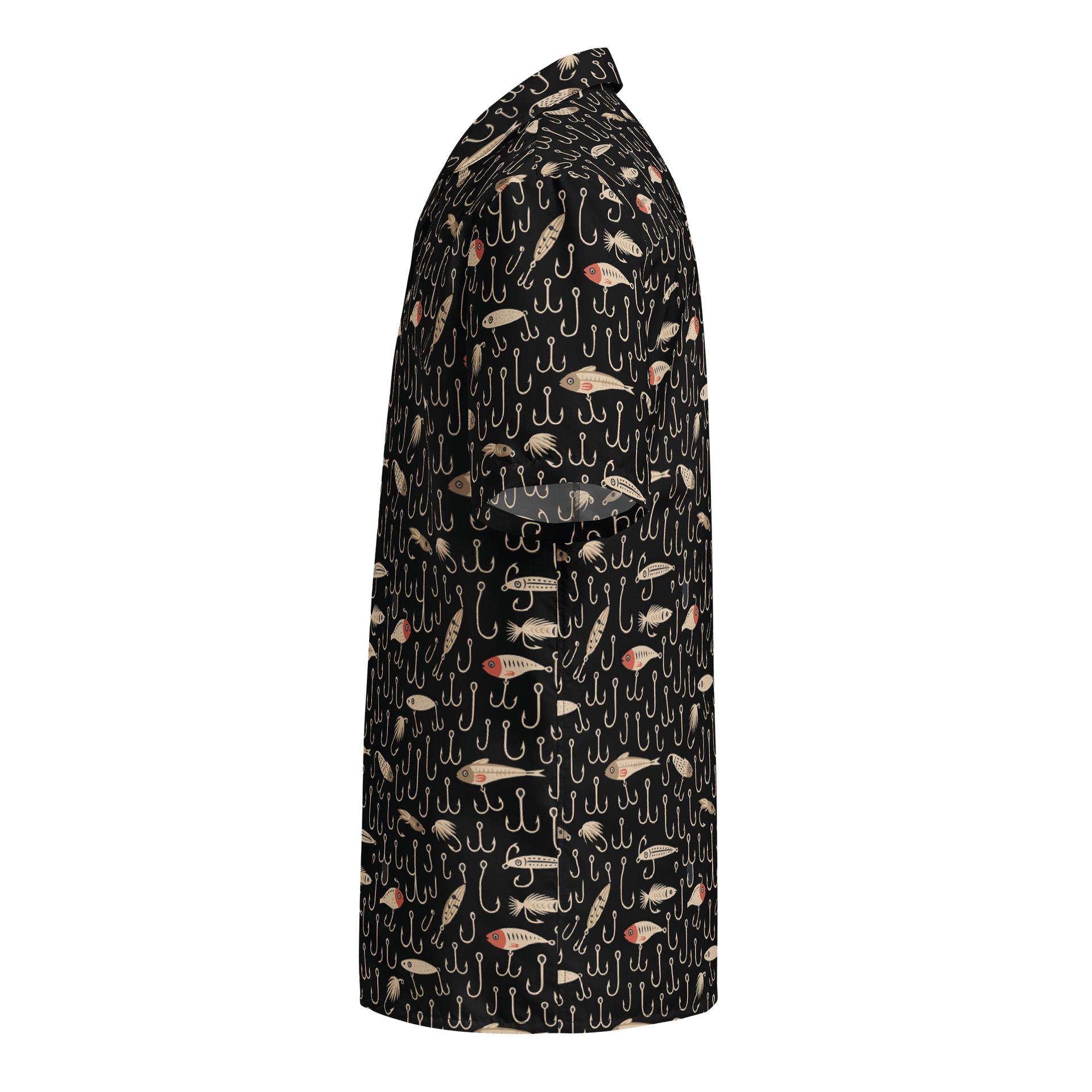 Wild Camo Fish Short Sleeve Button-Up Hawaiian Shirt product image (3)